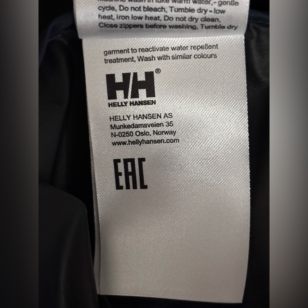 NWOT HELLY HANSEN LOKE PACKABLE ANORAK WOMEN'S jacket packable blue size S - Picture 15 of 16